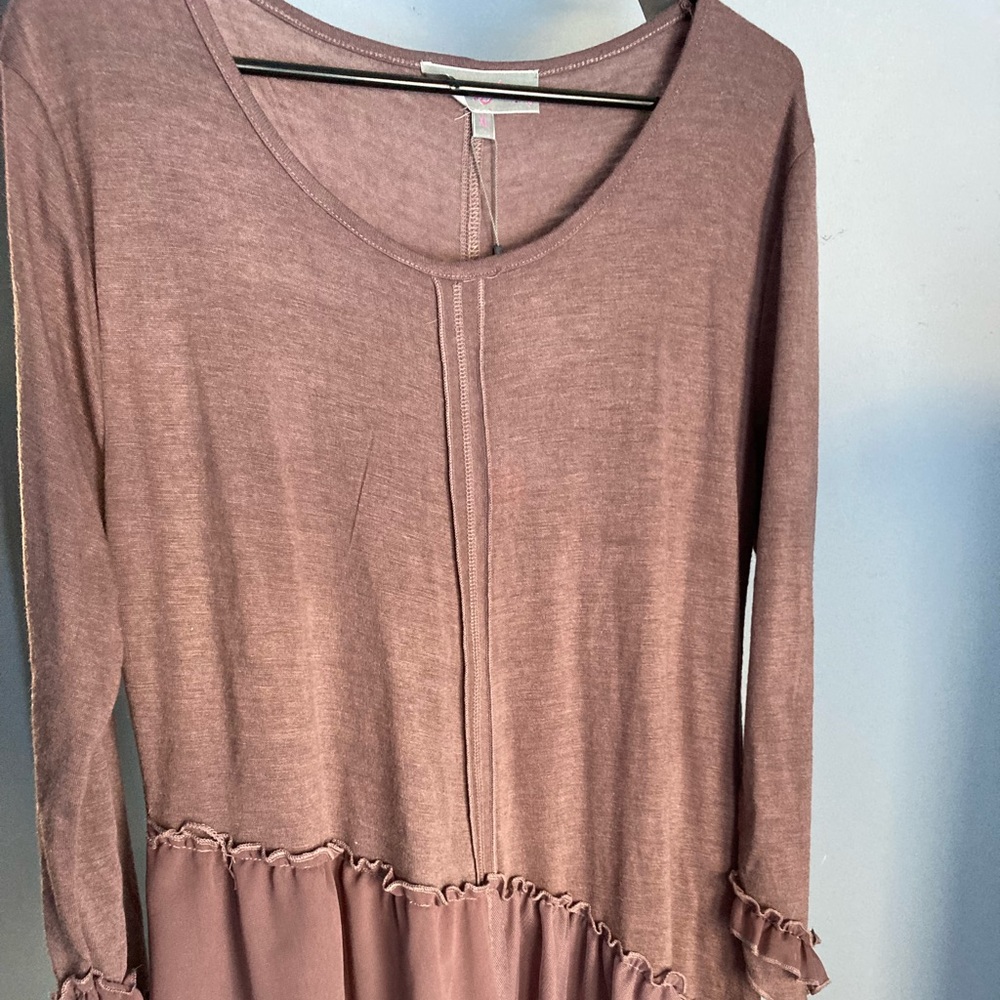 Brand New Mauve/ light Purple Top XL